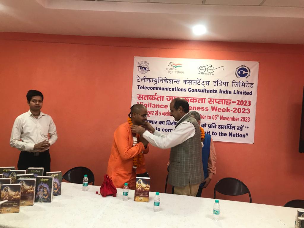 VIGILANCE AWARENESS WEEK 2023 DAY 3: Special session by ISKCON delegation during Vigilance Awareness Week 2023